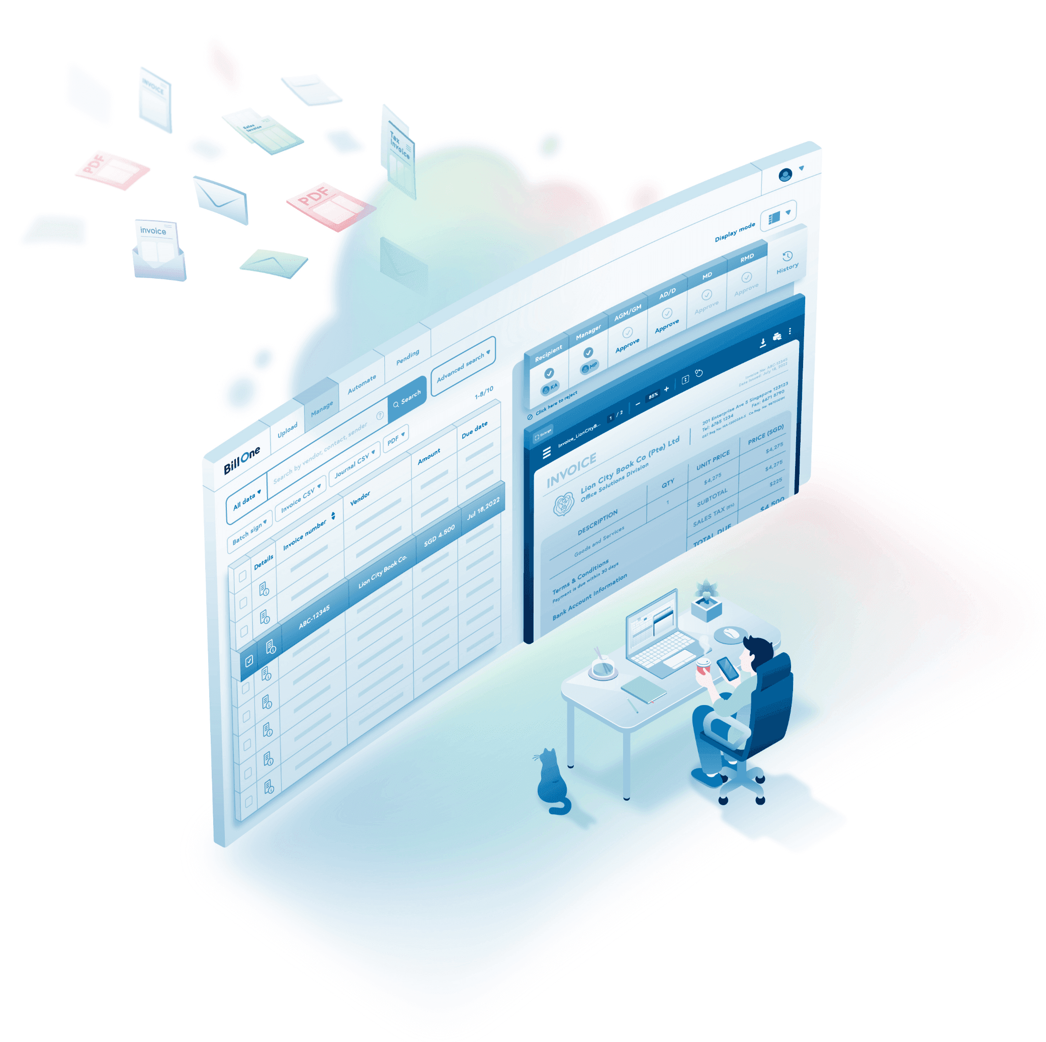 Bill One Isometric Illustrations