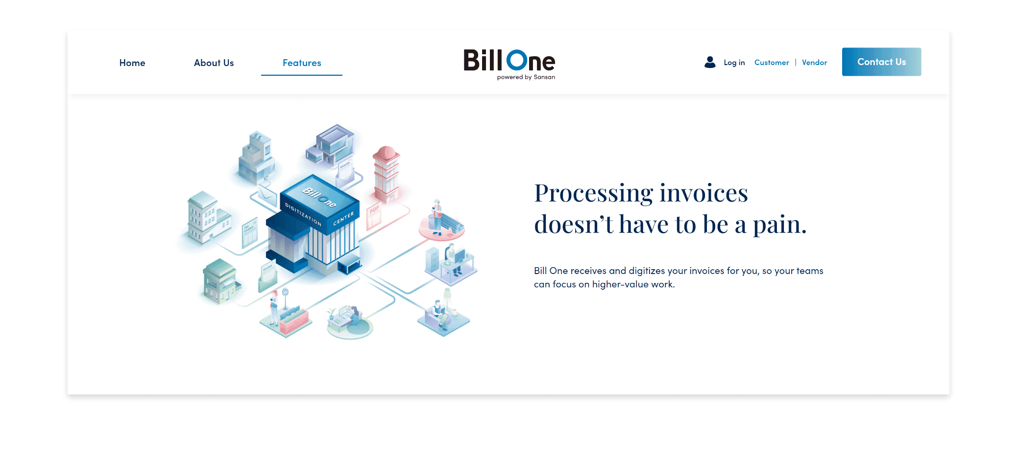 Bill One Isometric Illustrations