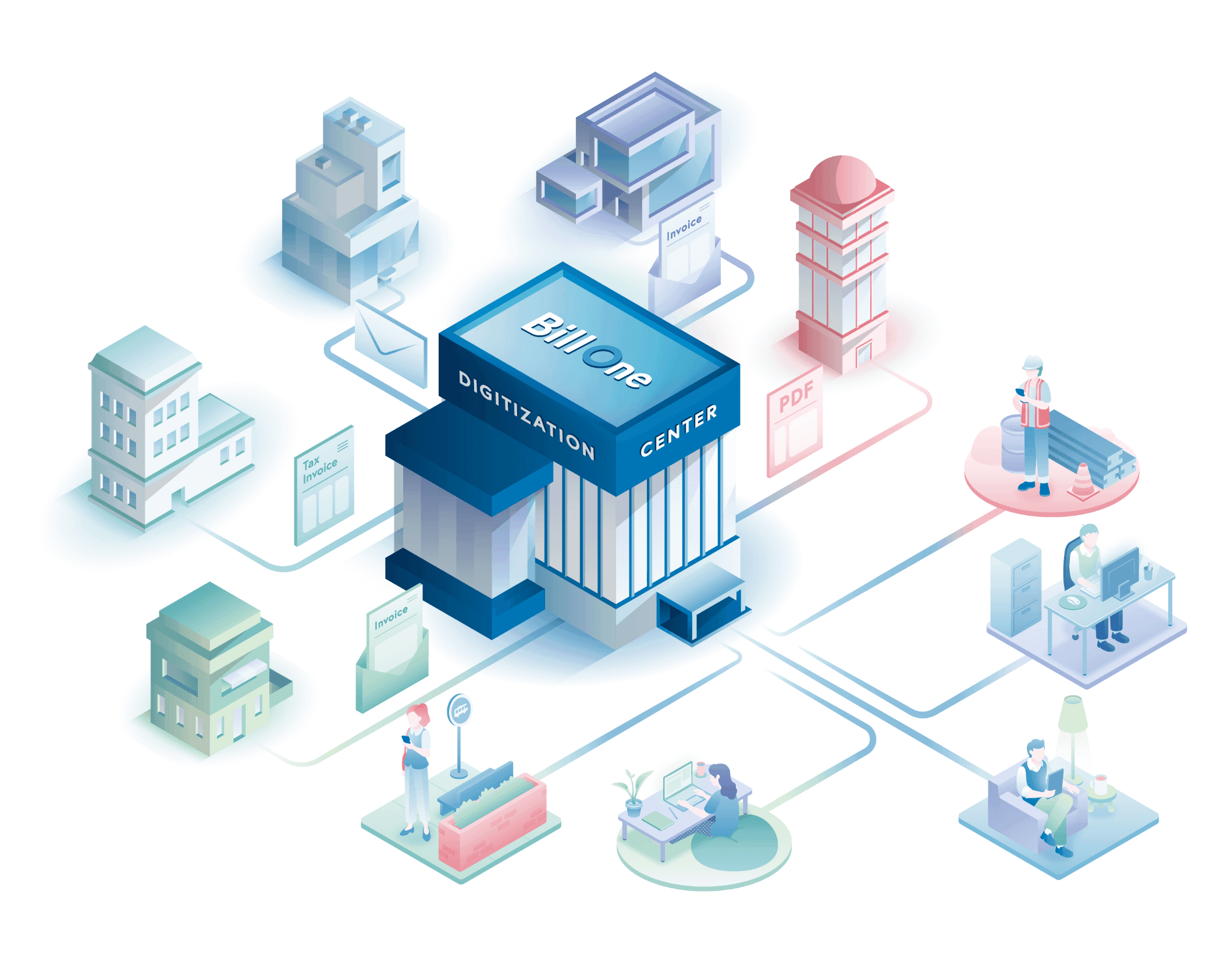 Bill One Isometric Illustrations