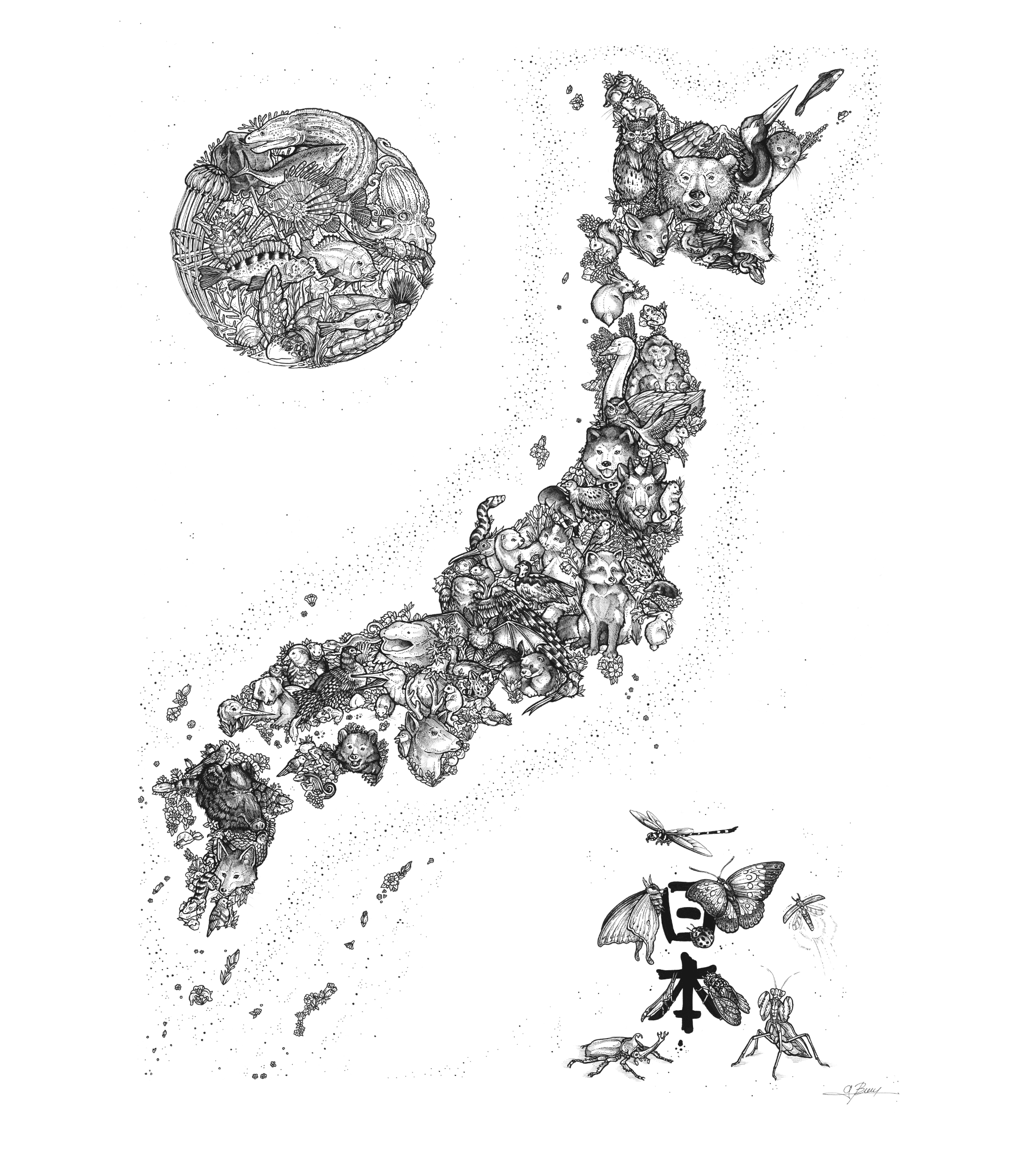 Japan Animal Map